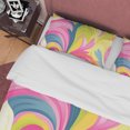 thumbnail image 2 of Ropa de Cama Boho de Colores Brillantes Funda Nórdica Juego de Dormitorio Bohemio, Rosa, 2 of 6