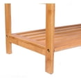 thumbnail image 7 of BirdRock Home 3-Tier Free Standing Bamboo Shoe Rack with Handles, 7 of 7
