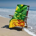 thumbnail image 7 of PRATYUS Beach Towel Soft Pool Swim Clearance Towels for Adults Gift Travel Cruise Must Haves Vacation Accessories Essentials Gear Stuff Pineapple Yellow 27.5x55in, 7 of 7