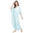 thumbnail image 4 of Gypsie Blu Satin Silk Kaftan for Women Sleepwear Maxi Dress Adjustable Nightgown Plus Size Kimono Sleeve Ladies Caftan Online, 4 of 7