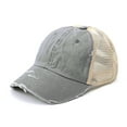 thumbnail image 2 of Flmtop Casquette de Baseball à Queue de Cheval d'Été Chapeau de Sport Extérieur Réglable Anti UV Mesh, 2 of 7