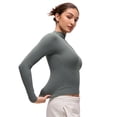 thumbnail image 3 of CRZ YOGA Softembrace Long Sleeve Shirts for Women Casual Going Out Comfort Tops Soft Fitted Layer Tees, 3 of 5