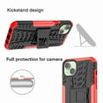 thumbnail image 3 of Asuwish Compatible with iPhone 15 Plus 6.7 inch Phone Case Tempered Glass Screen Protector Slim Stand Hybrid Heavy Duty Rugged Protective Cell Cover for i Phone15 15+ i15 + 15Plus Women Men Red, 3 of 8
