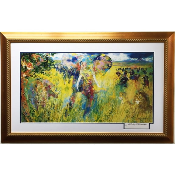 LeRoy Neiman "The Big Five" Lithograph Newly Custom Framed art HAND SIGNED Generic