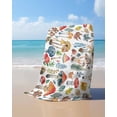 thumbnail image 4 of Colorful Mushroom Beach Towels Oversized Super Absorbent,Watercolor Spring Floral Summer Botanical Lightweight Bath Towel Quick Dry Sets For Bathroom/Pool/Rv Camping/Beach Play/Gym Room 35"x70", 4 of 8