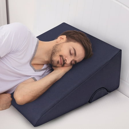 Lavish Home Memory Foam Wedge Pillow for Back Pain, Snoring and Acid Reflux