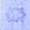 thumbnail image 1 of Ahgly Company Machine Washable Indoor Square Persian Blue Traditional Area Rugs, 8' Square, 1 of 4