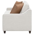thumbnail image 5 of Pemberly Row Contemporary Upholstered Cushion Back Loveseat Beige, 5 of 9