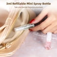 thumbnail image 3 of 100 Pcs 3ml Glass Spray Bottles, Clear Portable Refillable Atomizer Containers, Mini Essential Oil Perfume Spritzer for Travel Fragrance Samples, 3 of 6