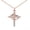 Rose Gold, variant on Rotatable Crown Cross Rhinestone Necklace for Women, Exquisite Cross Pendant Choker Cross Faith Pendant Necklaces, Religious Gift for Easter Baptism Birthday Mother's Day[s0362]