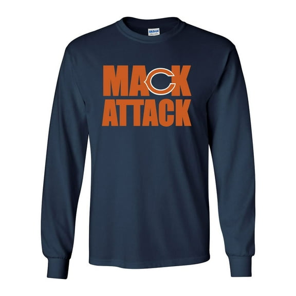 LONG SLEEVE BLUE Chicago Mack "Mack Attack" T-shirt ADULT