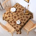 thumbnail image 2 of Leopard Print Square Tablecloth 52x52in(132x132cm) – Waterproof Polyester Printed Table Cover, Wrinkle Resistant & Washable for Kitchen Dining Picnic Party Decor, 2 of 6