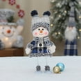 thumbnail image 5 of Christmas Snowman Plush Doll Toys- Christmas Blue Series Snowman Plush Ski Doll Stuffed Snowman Plush Christmas Decorations -Winter Christmas Gifts(F), 5 of 5