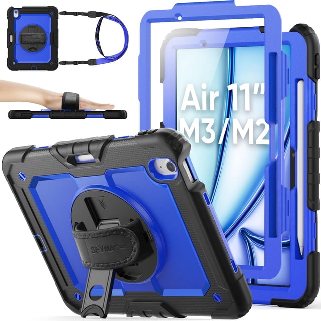 Funda protectora SEYMAC de serie para iPad Air 11 M3/M2 con accesorios