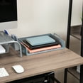 thumbnail image 7 of Mind Reader Stackable Paper Tray, Desktop Organizer, File Storage, Office, Plastic, 13.75"L x 10"W x 10.75"H, 4 Pcs., Gray, 7 of 7