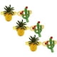 thumbnail image 4 of KAKOWELY 6 servilleteros decorativos con forma de piña y cactus para fiestas hawaianas., 4 of 5