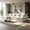 Antique White, variant on AUU 129.8" Oversized Cloud Modular Sectional Sofa with 2 Ottomans – Waffle Fabric Deep Seats, 4-Seat Comfy Couch Set for Large Living Rooms or Open Spaces