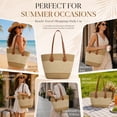 thumbnail image 7 of DAKIMOE Straw Beach Bag For Women Summer Boho Tote Bag Handbags Large Shoulder Purses Woven for Vacation, 7 of 7