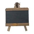 thumbnail image 3 of Pizarra de mesa, pizarra de madera, decoración de escritorio borrable, rústica, versátil, con menú para cafetería y oficina., 3 of 9