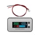 thumbnail image 5 of Voltímetro de 7-100V, medidor de voltaje, , probador Digital, medidor de temperatura profesional, probador de batería para cicleta y coche B Alarma de temperatura IPX7, 5 of 8