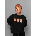 thumbnail image 2 of Celestial Joy Icons - Retro Cosmic Emojis Women's Sweatshirt, 2 of 4