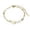 Gold A, variant on Stackable Gold Stainless Steel Initials Double Chain Bracelet for Women, 17-22 cm, Gold M