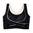 thumbnail image 4 of Everyday Bras for Women Bras 36c Super Push up Bra Padded Bras for Women Women Bras plus Size Push up Compression Sports Bras for Women Back Bra Womens Sports Bras Bras for Women Sports Bra Black 3XL, 4 of 4