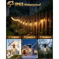 thumbnail image 3 of BeatiNeon Outdoor String Lights, 100 Feet ST38 LED Patio Lights with 52 Edison Plastic Bulbs(2 Spare), Waterproof Connectable Hanging Lights for Backyard Porch Balcony Party Decor,E12 Socket Base, 3 of 8