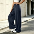 thumbnail image 5 of ATOYSOY Women's Barrel Pleated Oversized Wide Leg Cargo Pants Business Casual Trousers, 5 of 7