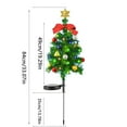 thumbnail image 2 of SHEIGUANNI Solar Christmas Decoration Lights Outdoor, 2 Modes LED String Lights for Garden, Pathway, Tree - Waterproof Auto On/Off Solar Powered Lights with Remote, 2 of 8