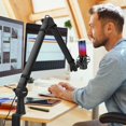 thumbnail image 3 of Prizmora Mic Arm, Premium Microphone Boom Arm with Cable Management, 360&deg;Rotatable Broadcasting Boom Arm, Mic Boom Arm, 3 of 6