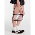 thumbnail image 2 of No Boundaries Women's Game Day Clear Mini Shoulder Bag, Black, 2 of 5