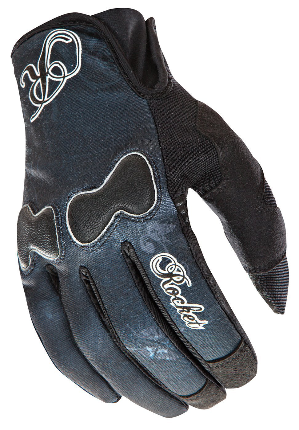 Black/Black/Large Joe Rocket Rocket Nation Womens Textile Street Motorcycle Gloves 