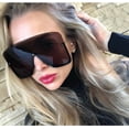 thumbnail image 2 of Women Fashion Sunglasses Oversized Square Gold Shades Black, 2 of 2