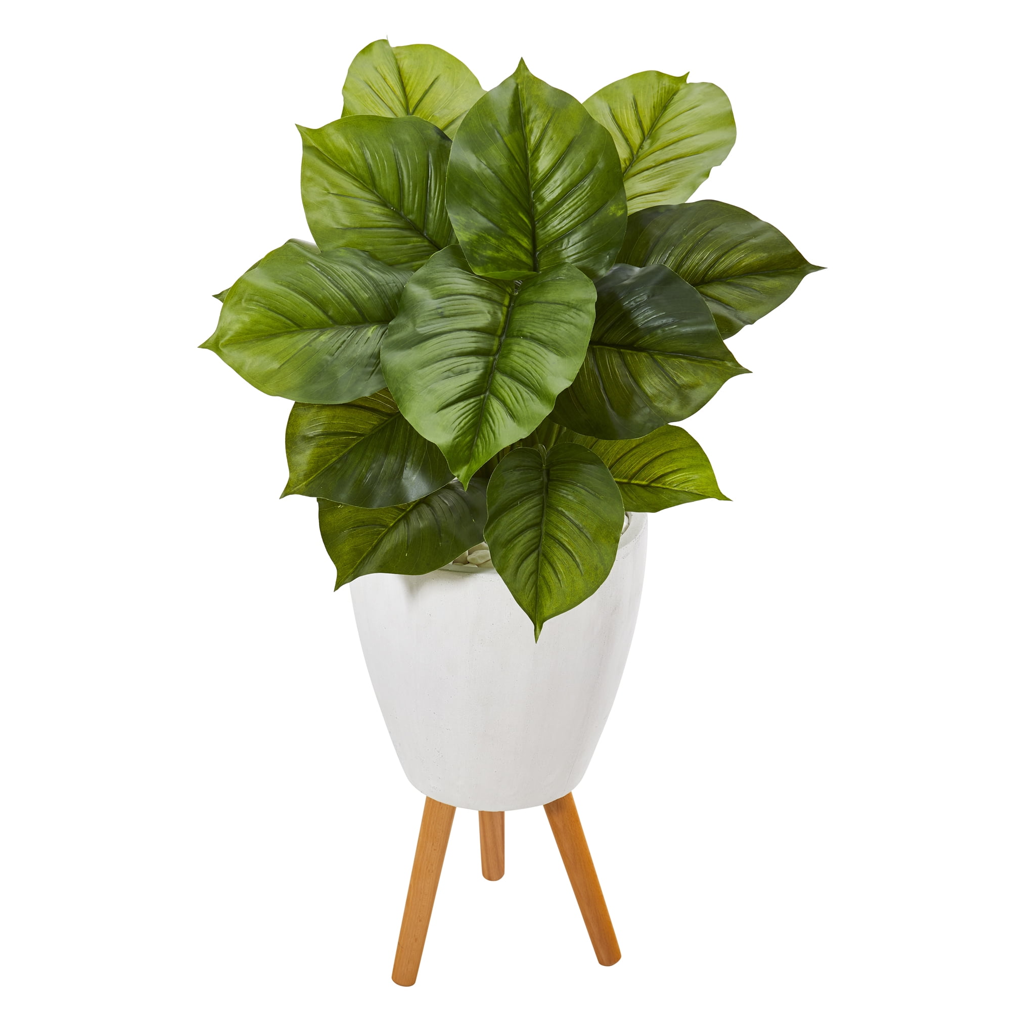 Nearly Natural 37in. Large Philodendron Artificial Plant in White