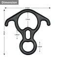 thumbnail image 4 of 40KN Rescue Figure 8 Descender Belay Rappel Equipment Belay Rock Climbing Rigging Plate 7075 Aluminum Alloy for Climbing Belaying Rappelling Device, 4 of 8