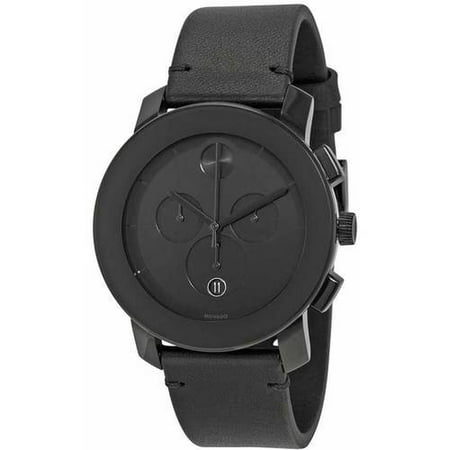 Movado Bold Leather Chronograph Men's Watch, 3600337