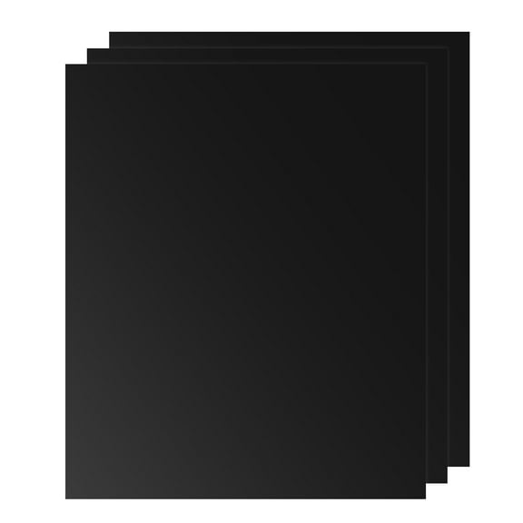 Uxcell 3D Puff Heat Transfer Vinyl 3 Sheets 12"x10" Puffy HTV Vinyl Heat Press Film Iron, Black