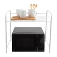 thumbnail image 5 of Organize It All Countertop Microwave Stand and Shelf Organizing Rack in White, 5 of 7