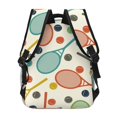 thumbnail image 5 of Defioc Racket and Tennis Ball Pattern Laptop Backpack,Travel Backpack Outdoor Activities Bag Daypack for Travel Hiking Shopping Daily, 5 of 5