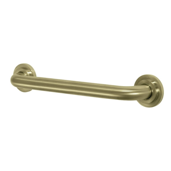 Kingston Brass DR414167 Manhattan 16-Inch Decorative 1-1/4-Inch OD Grab Bar, Brushed Brass