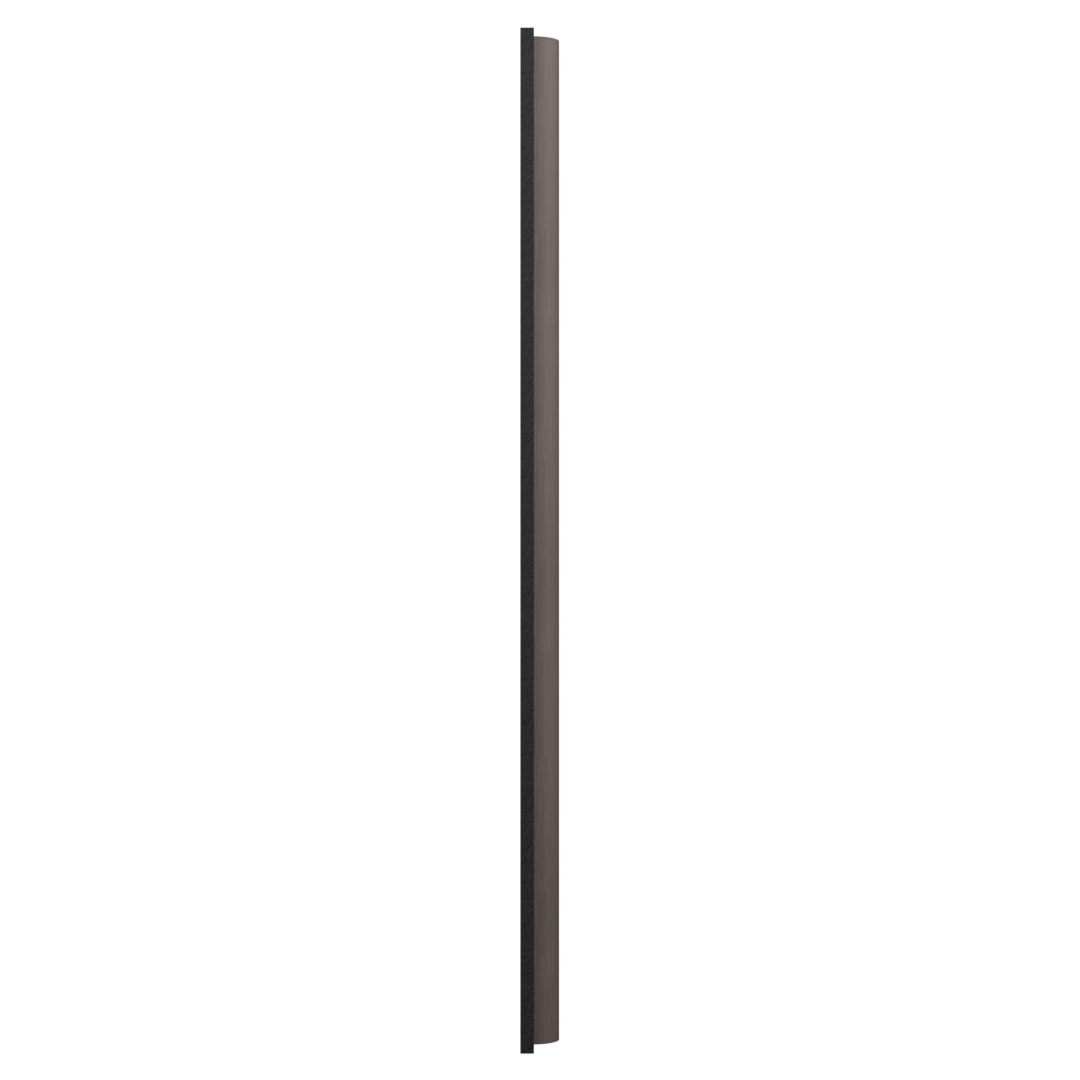 Ekena Millwork AcoustixPro Noise Cancelling Half Round Small Slat Wall Panel 11 3/4"W x 94 1/2"H, Carbon Grey (2 Pack)