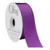 Offray Ribbon, Purple 1 1/2 inch Acetate Polyester Outdoor Ribbon, 21 feet