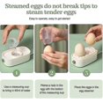 thumbnail image 4 of Egg Cooker 2 Eggs, Egg Steamer Compact Electric Egg Cooker, Best Egg Cooker Boils All Three Cooking Levels - Soft, Medium, Hard-ZZY, 4 of 5