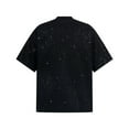 thumbnail image 4 of YYDGH Sparkly Sequin Shirts for Men Summer Crew Neck T Shirt Trendy Loose Casual Basic Tees Streetwear Baggy Tops, 4 of 9