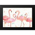 thumbnail image 2 of Tavoletti, Anne 24x17 Black Modern Framed Museum Art Print Titled - Flamingo Fever I, 2 of 5