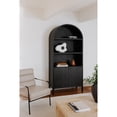 thumbnail image 4 of Moe's Home Collection Wilde Display Cabinet Black Wood Cabinets & Storage, 4 of 5