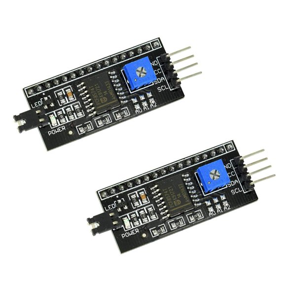 HiLetgo 2 piezas 5 V 2004 1602 pantalla LCD IIC I2C adaptador IIC interfaz serie adaptador para piezas Arduino Robort