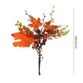thumbnail image 3 of Artificial Fake Pumpkin Branches Fall Floral Picks Assorted Berry Fall Stems Maple Leaves Branches Decor Fall for Tables Wreath Halloween Thanksgiving Autumn Home Decor 10 Inch, 3 of 6