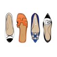 thumbnail image 2 of Pavlova, Martina 32x23 White Modern Wood Framed Museum Art Print Titled - Designer Shoes, 2 of 4